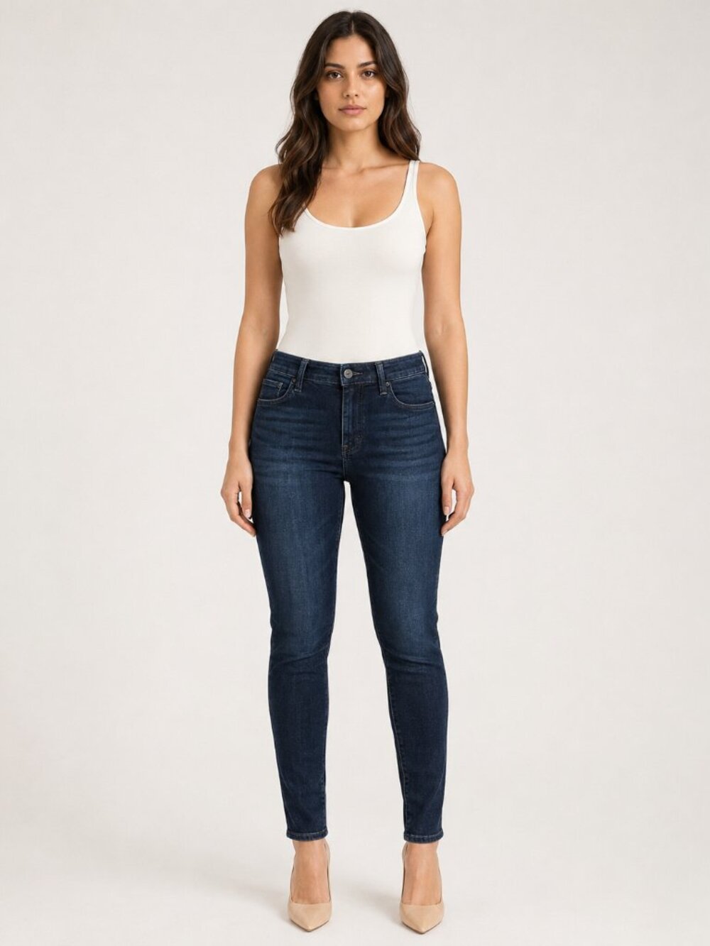 American Eagle Super High Rise Jegging Next Level Stretch Dark Wash Size 4
